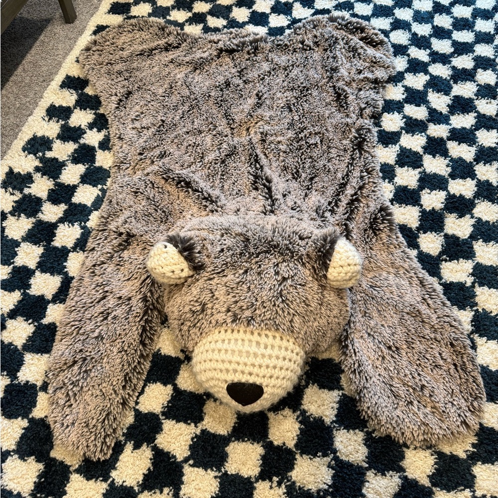 Handmade Nursery Bear rug